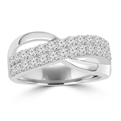 1.00 ct Ladies Round Cut Diamond Anniversary Ring in Prong Setting 1.00 ct Ladies Round Cut Diamond Anniversary Ring in Prong Setting